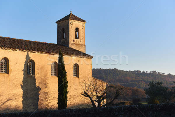 Tapınak İspanya protestan dışında köy kilise Stok fotoğraf © amok