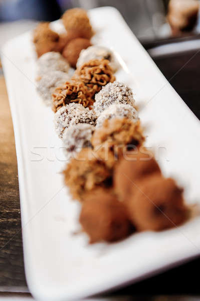 Stock photo: Chocolate Truffles close-up