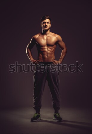 Foto stock: Moço · esportes · modelo · fitness