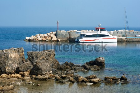 Rocky coast of Tabarca island. Spain Stock photo © amok