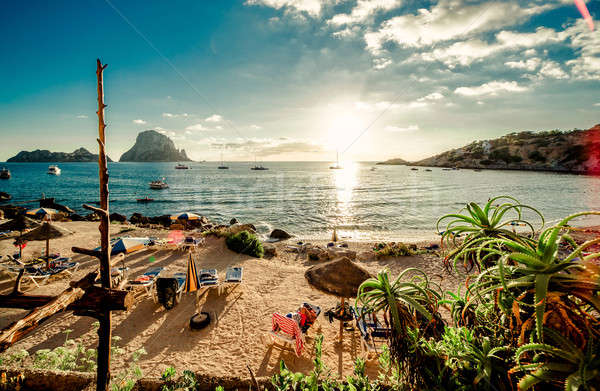 View of Cala d'Hort Beach, Ibiza Stock photo © amok