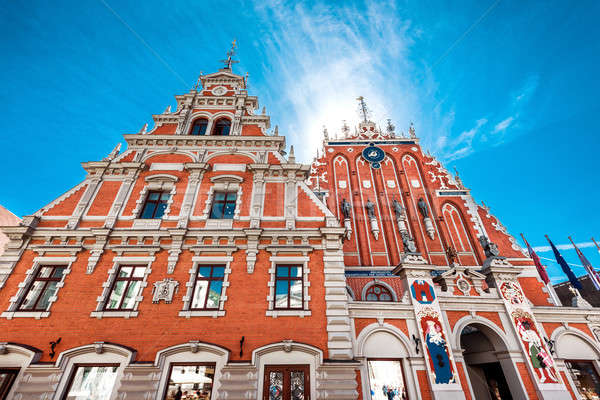 Facade of the House of Blackheads Stock photo © amok