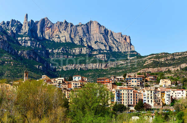 Stock foto: Spektakuläre · Ansicht · Berge · Stadt · Barcelona · Natur