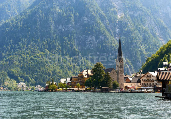 Hallstatt, picturesque village in Austria Stock photo © amok