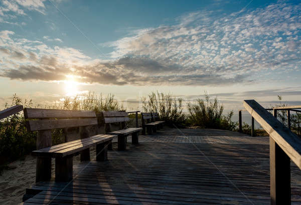 Sunrise cracher Resort ville Lituanie unesco [[stock_photo]] © amok