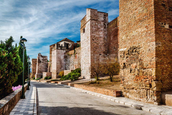 Gibralfaro fortress (Alcazaba de Malaga). Malaga city. Spain Stock photo © amok