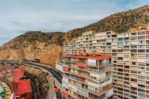 Charakteristisch Hochhaus Haus Stadt Spanien Himmel Stock foto © amok