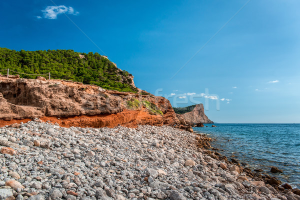 Kísérleti tengerpart sapka szigetek Spanyolország természet Stock fotó © amok