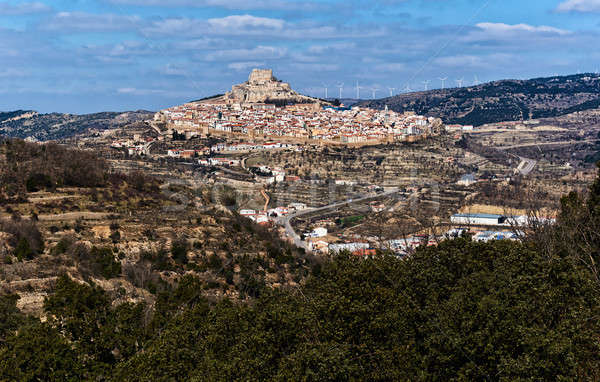 Atemberaubende Ansicht Stadt Spanien alten gotischen Stock foto © amok