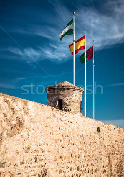 Gibralfaro castle (Alcazaba de Malaga), Spain Stock photo © amok