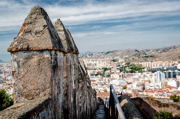 Part of Gibralfaro fortress (Alcazaba de Malaga)  Stock photo © amok