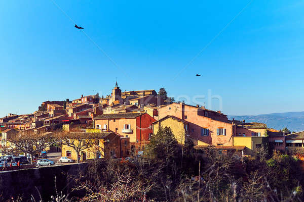 Roussillon village in France Stock photo © amok