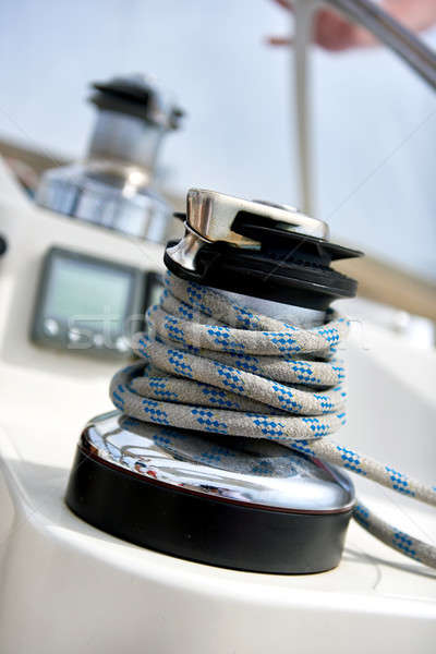 Foto stock: Corda · navegação · barco · viajar · navio · cabo