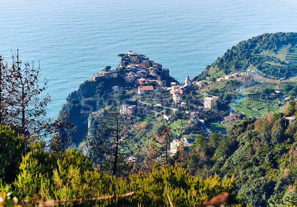 Italië een vijf beroemd kustlijn Stockfoto © amok