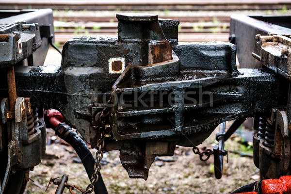 Train coupler close-up Stock photo © amok