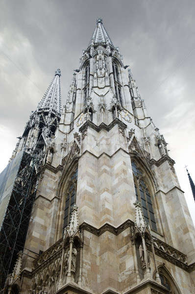 Katedral Viyana gökyüzü bulutlar Bina mimari Stok fotoğraf © amok