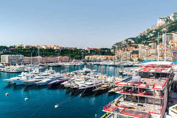 Portu Monaco miasta krajobraz architektury domów Zdjęcia stock © amok
