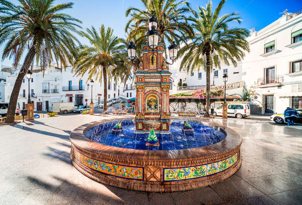 The main square in Vejer de la Frontera is Plaza de Espana, feat Stock photo © amok
