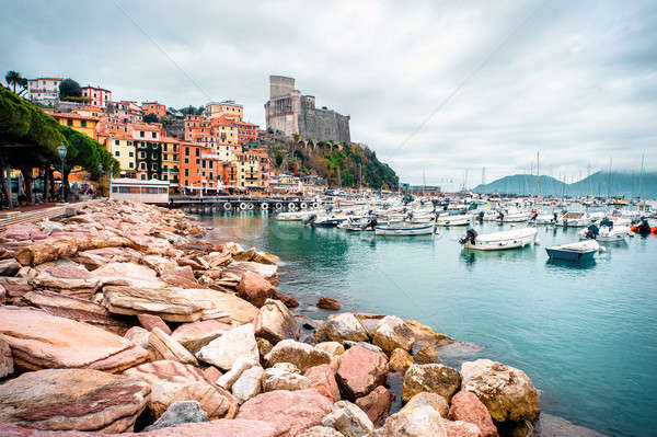 Ansicht Stadt Küste Italien Natur Stock foto © amok