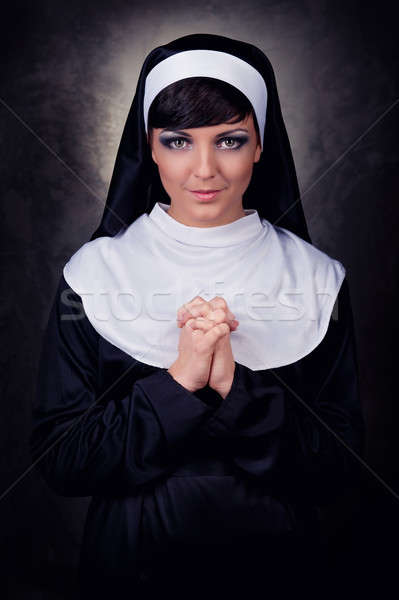 молодые привлекательный монахиня модель портрет Сток-фото © amok