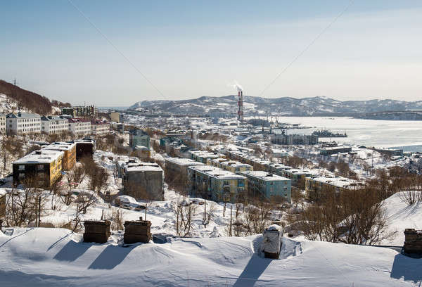 View of heat and power plant in Petropavlovsk-Kamchatsky Stock photo © amok