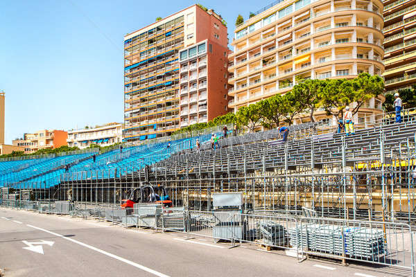 Tribune. Preparation to Formula 1 Monaco Grand Prix Stock photo © amok