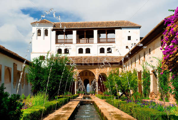 Alhambra palais Espagne eau maison nature [[stock_photo]] © amok