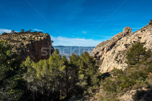 Foto stock: Montanas · Valencia · España · cielo · naturaleza · árboles