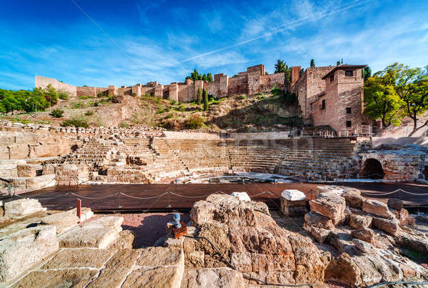 Stock photo: The Roman Theatre in Malaga. Andalusia, Spain