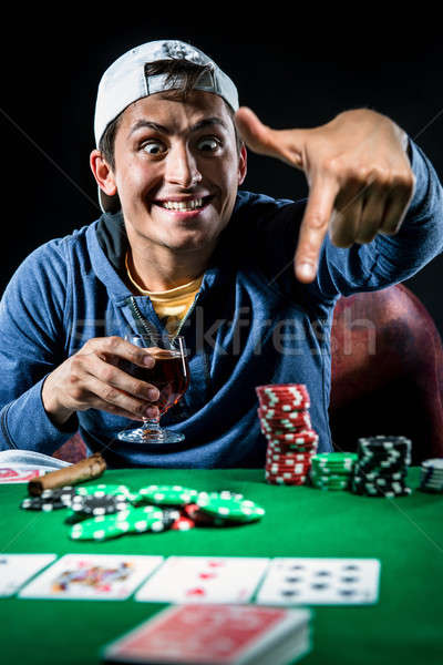 Cheerful poker player Stock photo © amok