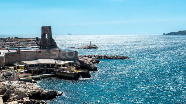 Stock photo: View of Marseille coast, France