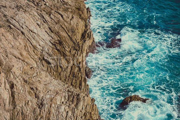Rocky coast of Portman. Located between La Manga and Cartagena.  Stock photo © amok
