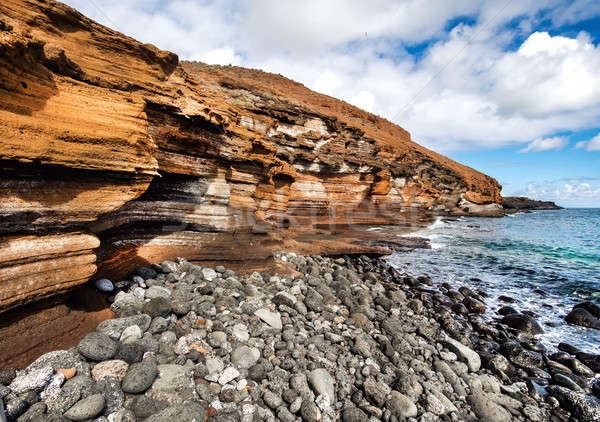 Galben munte Montana pitoresc tenerife insulele canare Imagine de stoc © amok