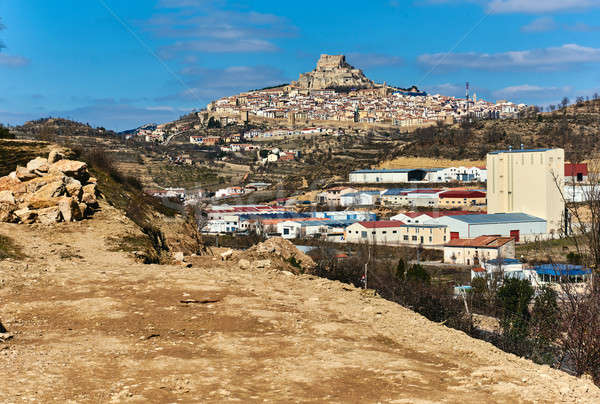 Breathtaking view of Morella town. Spain Stock photo © amok