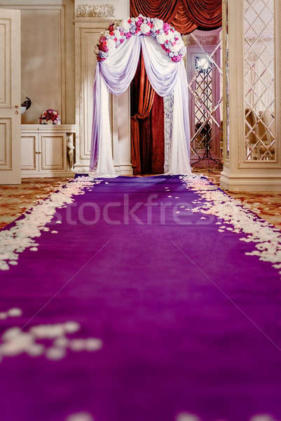 [[stock_photo]]: Mariage · allée · prêt · cérémonie · amour · intérieur