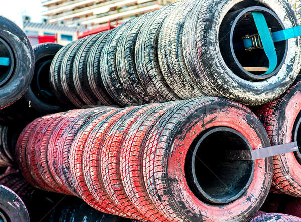 Old tires background Stock photo © amok