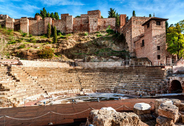 The Roman Theatre in Malaga. Andalusia, Spain Stock photo © amok