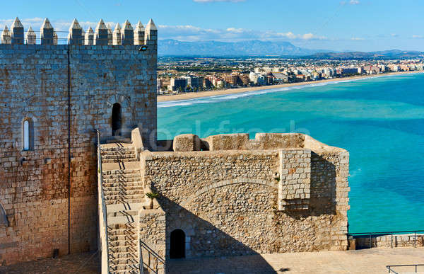 Peniscola city, view from the Peniscola castle. Spain Stock photo © amok