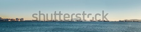 Panoramic view of mediterranean sea and roadstead in Gibraltar  Stock photo © amok