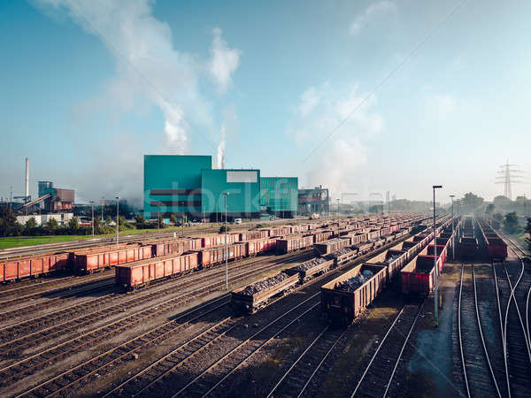 Day view of steel mill Stock photo © amok