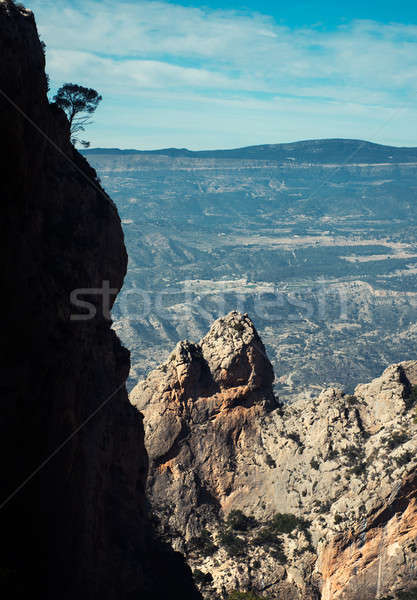 Rocky mountains in Alicante. Costa Blanca, Valencia. Spain Stock photo © amok