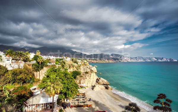 Calahonda beach, located in the centre of Nerja town. Spain Stock photo © amok