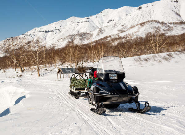 Snowmobile. Kamchatka, Far East, Russia Stock photo © amok