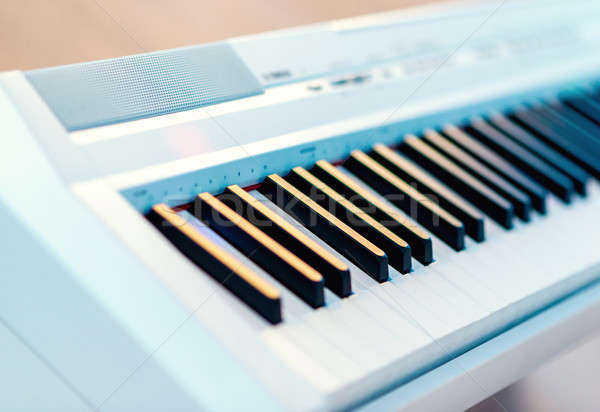 Electric piano close-up Stock photo © amok