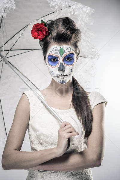 Day of the dead girl  Stock photo © amok