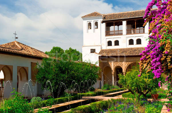 Alhambra palais Espagne eau maison nature [[stock_photo]] © amok