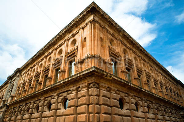 Foto stock: Alhambra · castelo · Espanha · céu · edifício · construção