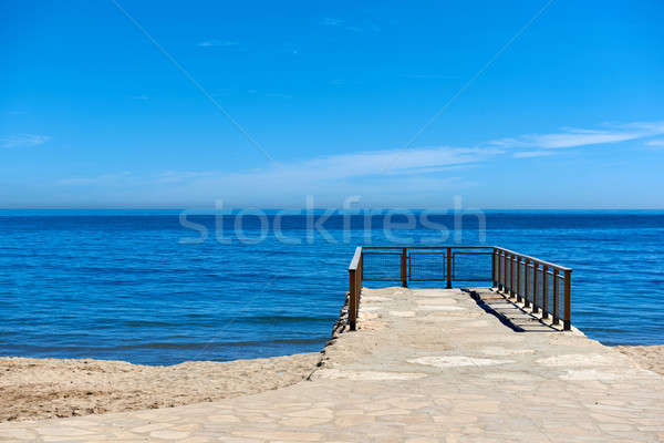 Blue sky and horizon over the Mediterranean sea Stock photo © amok