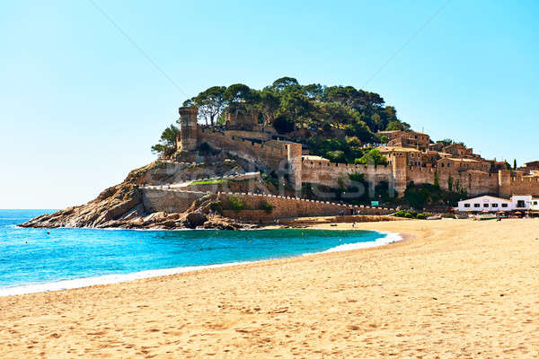 Tossa de Mar Castle. Costa Brava, Spain Stock photo © amok