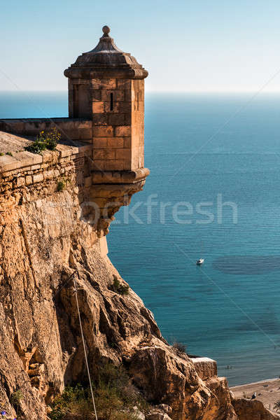 Castle of Santa Barbara in Alicante city. Spain Stock photo © amok